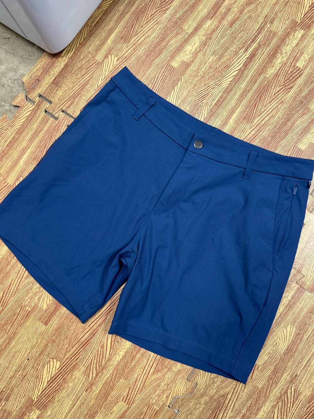 Lululemon ABC Commission Shorts Mens 32 Navy Warpstream Golf 7” Chino LM7B95S